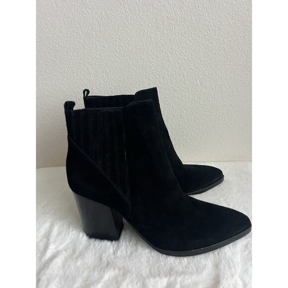 Marc Fisher Mlalva bootie suede black 8.5 - Picture 6 of 12